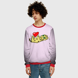 Свитшот мужской MINECRAFT, цвет: 3D-красный — фото 2