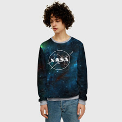 Свитшот мужской NASA, цвет: 3D-меланж — фото 2