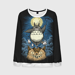 Свитшот мужской My Neighbor Totoro, цвет: 3D-белый