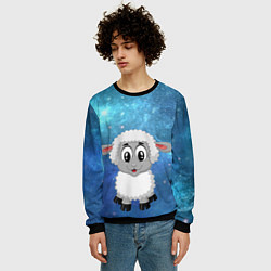 Свитшот мужской Овечка, цвет: 3D-черный — фото 2