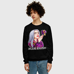 Свитшот мужской BILLIE EILISH, цвет: 3D-черный — фото 2