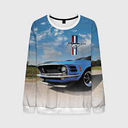 Свитшот мужской Mustang, цвет: 3D-белый
