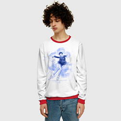 Свитшот мужской Фигурное катание, цвет: 3D-красный — фото 2