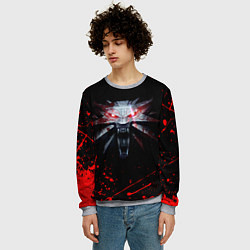 Свитшот мужской ВЕДЬМАК, цвет: 3D-меланж — фото 2
