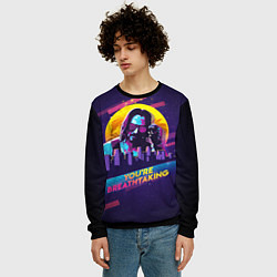 Свитшот мужской You Are Breathtaking!, цвет: 3D-черный — фото 2