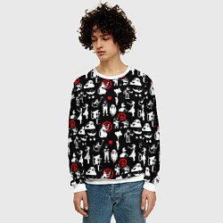 Свитшот мужской Banksy, цвет: 3D-белый — фото 2