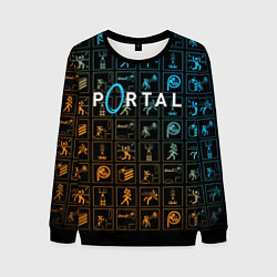 Свитшот мужской PORTAL, цвет: 3D-черный