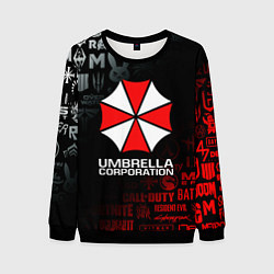 Свитшот мужской RESIDENT EVIL UMBRELLA CORP, цвет: 3D-черный