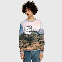 Свитшот мужской Grand Theft Auto 5, цвет: 3D-меланж — фото 2