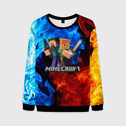 Свитшот мужской MINECRAFT, цвет: 3D-черный