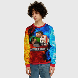Свитшот мужской MINECRAFT, цвет: 3D-красный — фото 2