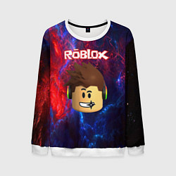 Свитшот мужской ROBLOX, цвет: 3D-белый