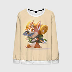 Мужской свитшот КОРГИ ПУТЕШЕСТВЕННИК