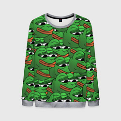 Свитшот мужской Pepe The Frog, цвет: 3D-меланж