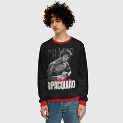 Свитшот мужской Manny Pacquiao, цвет: 3D-красный — фото 2