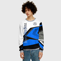 Свитшот мужской Mercedes-Benz, цвет: 3D-меланж — фото 2