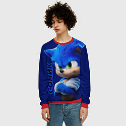 Свитшот мужской SONIC, цвет: 3D-красный — фото 2