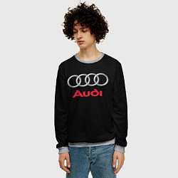 Свитшот мужской AUDI, цвет: 3D-меланж — фото 2