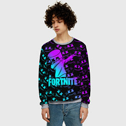 Свитшот мужской FORTNITE X MARSHMELLO, цвет: 3D-меланж — фото 2