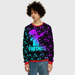 Свитшот мужской FORTNITE X MARSHMELLO, цвет: 3D-красный — фото 2