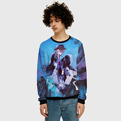 Свитшот мужской Osamu and Chuya, цвет: 3D-черный — фото 2