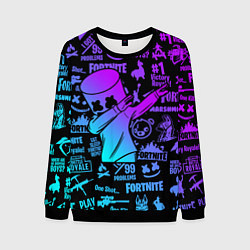 Свитшот мужской FORTNITE X MARSHMELLO, цвет: 3D-черный