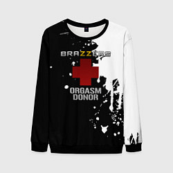 Свитшот мужской Brazzers orgasm donor, цвет: 3D-черный