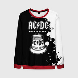 Свитшот мужской ACDC Back in Black, цвет: 3D-красный