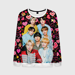 Мужской свитшот I Love BTS