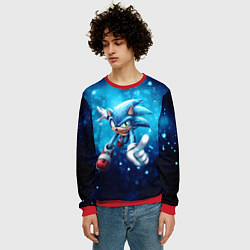 Свитшот мужской SONIC, цвет: 3D-красный — фото 2