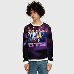 Свитшот мужской BTS, цвет: 3D-белый — фото 2
