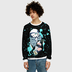 Свитшот мужской UNDERTALE, цвет: 3D-белый — фото 2