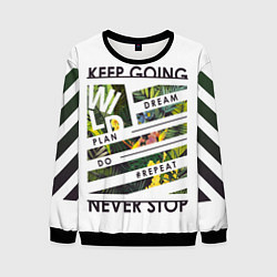 Свитшот мужской Off-White: Keep Going, цвет: 3D-черный