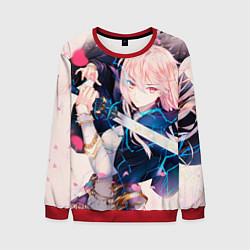 Свитшот мужской Girl with katana, цвет: 3D-красный
