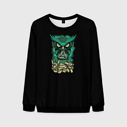 Свитшот мужской Owl 1, цвет: 3D-черный