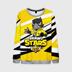 Свитшот мужской BRAWL STARS CROW, цвет: 3D-меланж