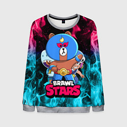 Свитшот мужской BRAWL STARS EL BROWN, цвет: 3D-меланж