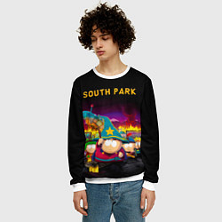 Свитшот мужской Южный Парк, цвет: 3D-белый — фото 2