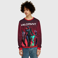 Свитшот мужской Valorant, цвет: 3D-красный — фото 2