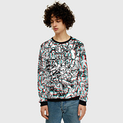 Свитшот мужской Vault Boy красныйсиний, цвет: 3D-черный — фото 2