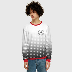 Свитшот мужской Mercedes-Benz, цвет: 3D-красный — фото 2