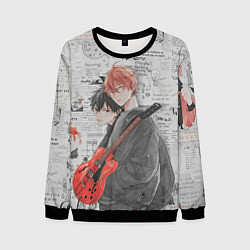 Свитшот мужской Сато и Рицу, цвет: 3D-черный