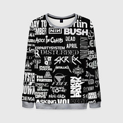 Свитшот мужской Рок группы, цвет: 3D-меланж