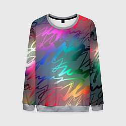 Свитшот мужской Узоры, цвет: 3D-меланж
