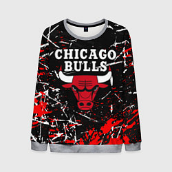 Свитшот мужской CHICAGO BULLS, цвет: 3D-меланж