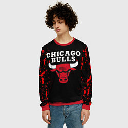 Свитшот мужской CHICAGO BULLS, цвет: 3D-красный — фото 2