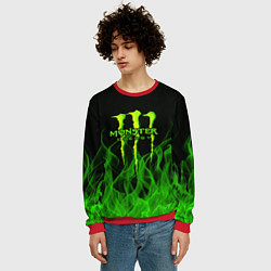 Свитшот мужской MONSTER ENERGY, цвет: 3D-красный — фото 2