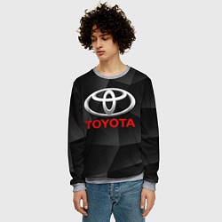 Свитшот мужской TOYOTA, цвет: 3D-меланж — фото 2