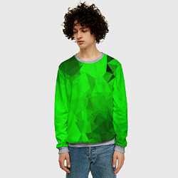 Свитшот мужской GREEN, цвет: 3D-меланж — фото 2