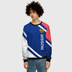Свитшот мужской RUSSIA SPORT, цвет: 3D-черный — фото 2